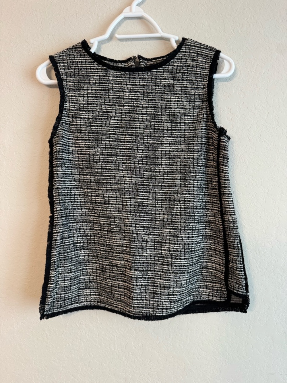 Banana Republic Black White Tweed Tank